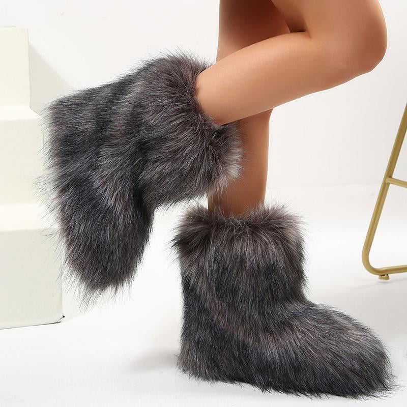 Stylische Damen-Winterboots – Warm gefütterte Mid-Snowboots mit Komfort